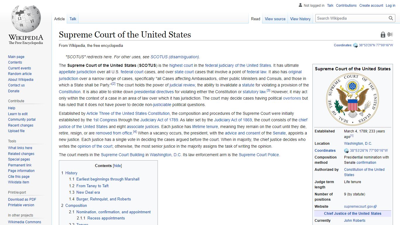 Supreme Court of the United States - Wikipedia